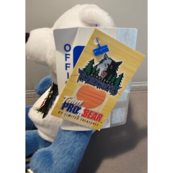 2000 Mattel Limited Treasures Minnesota Timberwolves Collectible Bear "Trees" - Picture 4 of 11